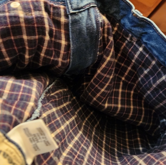L.L. Bean Flannel Lined 38x30 Relaxed Fit Jeans Super Heavy Duty Denim VTG 1990s - Picture 7 of 10